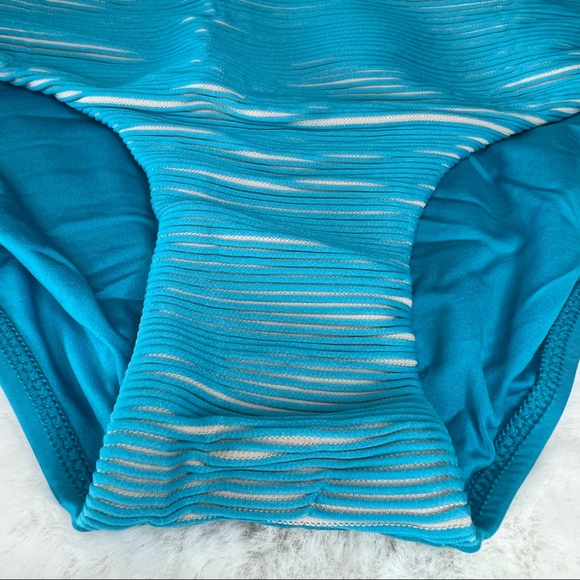 NEW La Perla Neutral Nude & Blue Bikini Bottoms Size US XL - Picture 2 of 7